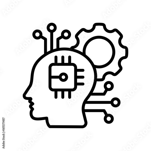 Human Augmentation line icon