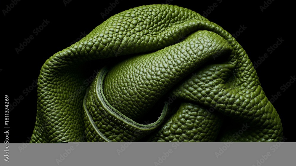 Fototapeta premium Green Leather Texture