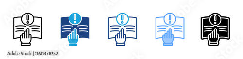 Instructions icon sheet multiple style collection