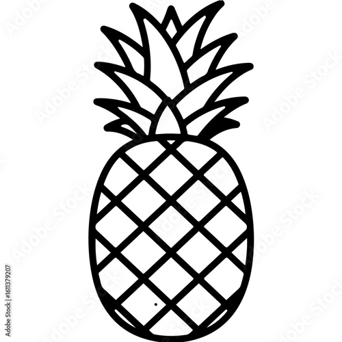 pineapple vector illustration