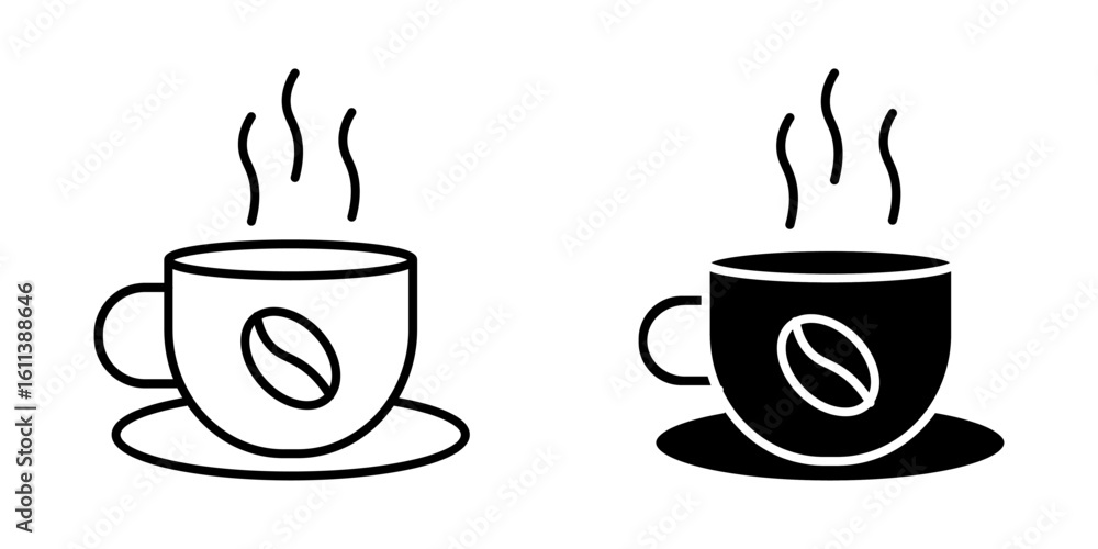 Obraz premium coffee icon white on background