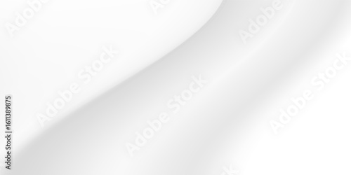 White cloth background abstract with soft waves. eps 10