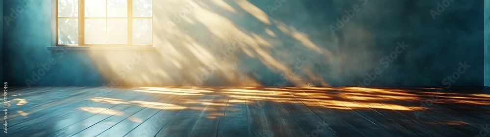 Fototapeta premium Sunlight Streams Room Interior.