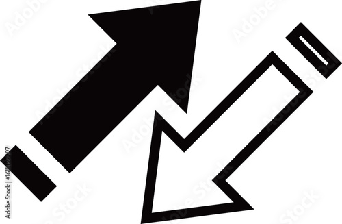 送受信矢印アイコン
