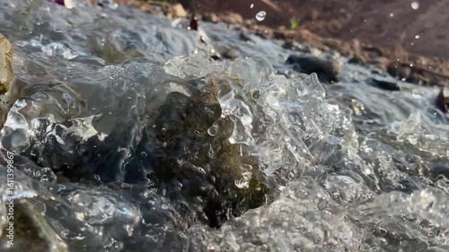 water flowing into the water