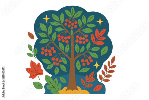 Bannière de fête hivernale et florale pour les célébrations de fin d'année avec des décorations de Noël colorées et un arrière-plan festif éditable pour les vacances