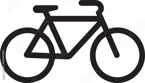 bicycle icon on white background