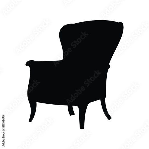 black leather chair