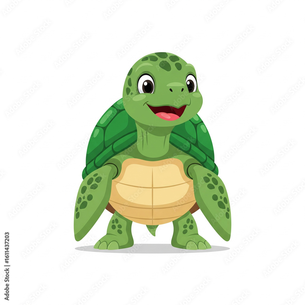 Fototapeta premium funny turtle cartoon