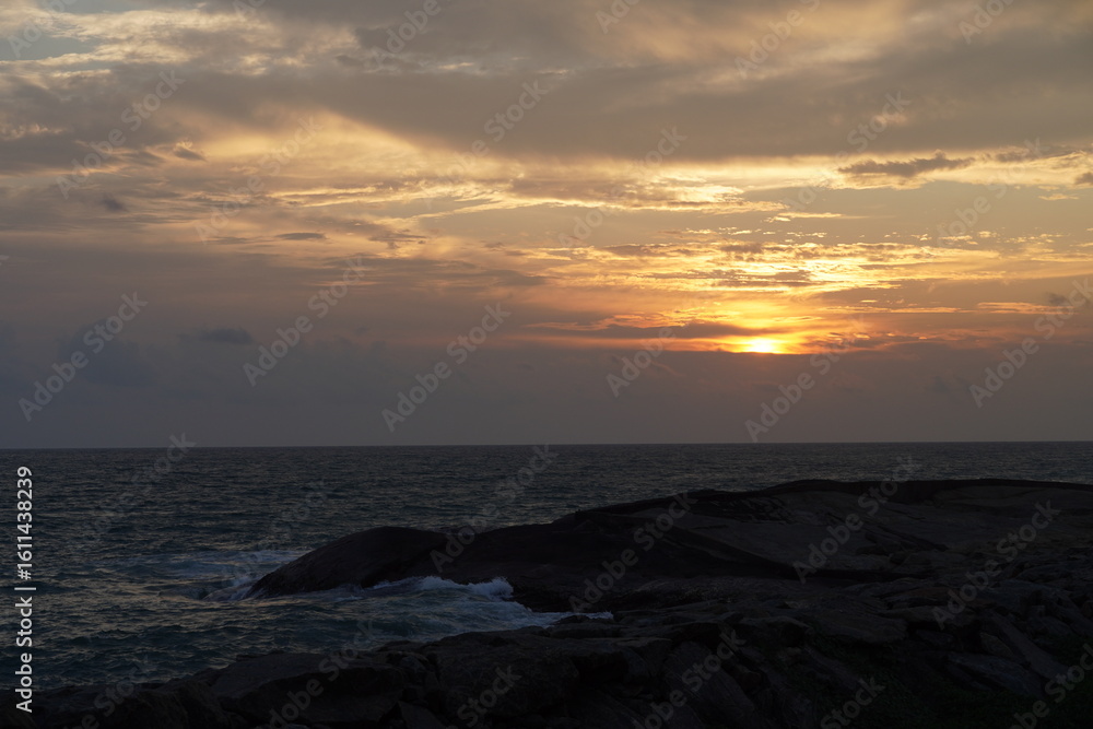 Obraz premium Sunset at Kanyakumari