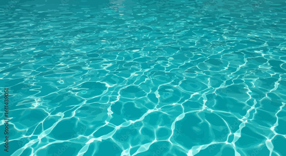 Obraz premium Captivating turquoise water surface with light reflections creating mesmerizing patterns