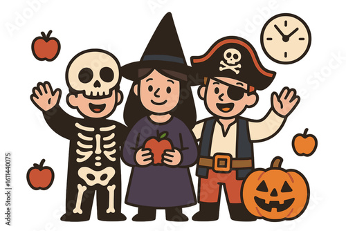illustrations-of-kids-dressed-up-in-pirate-attire-in-a-cartoonish-doodle-style