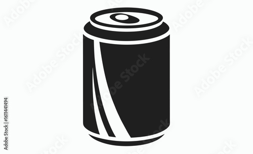 Drink can icon, beverage top view, soda tab vector, Drink can icon, Vector icon isolated on white background