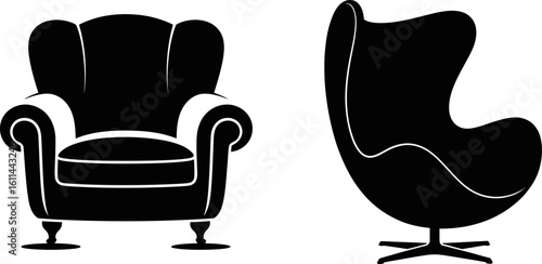 Classic and Modern Chair Silhouettes
