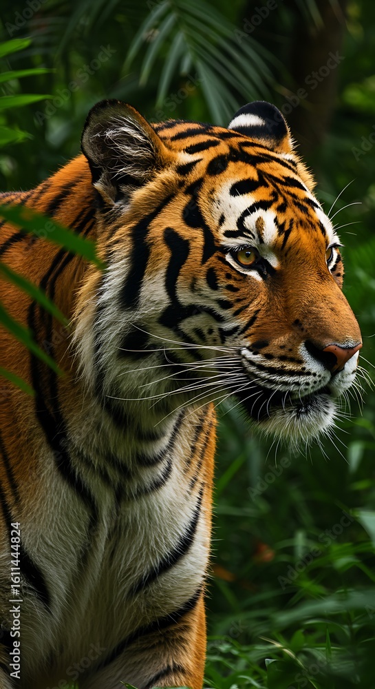 Naklejka premium Emerald Eyes, Jungle Heart