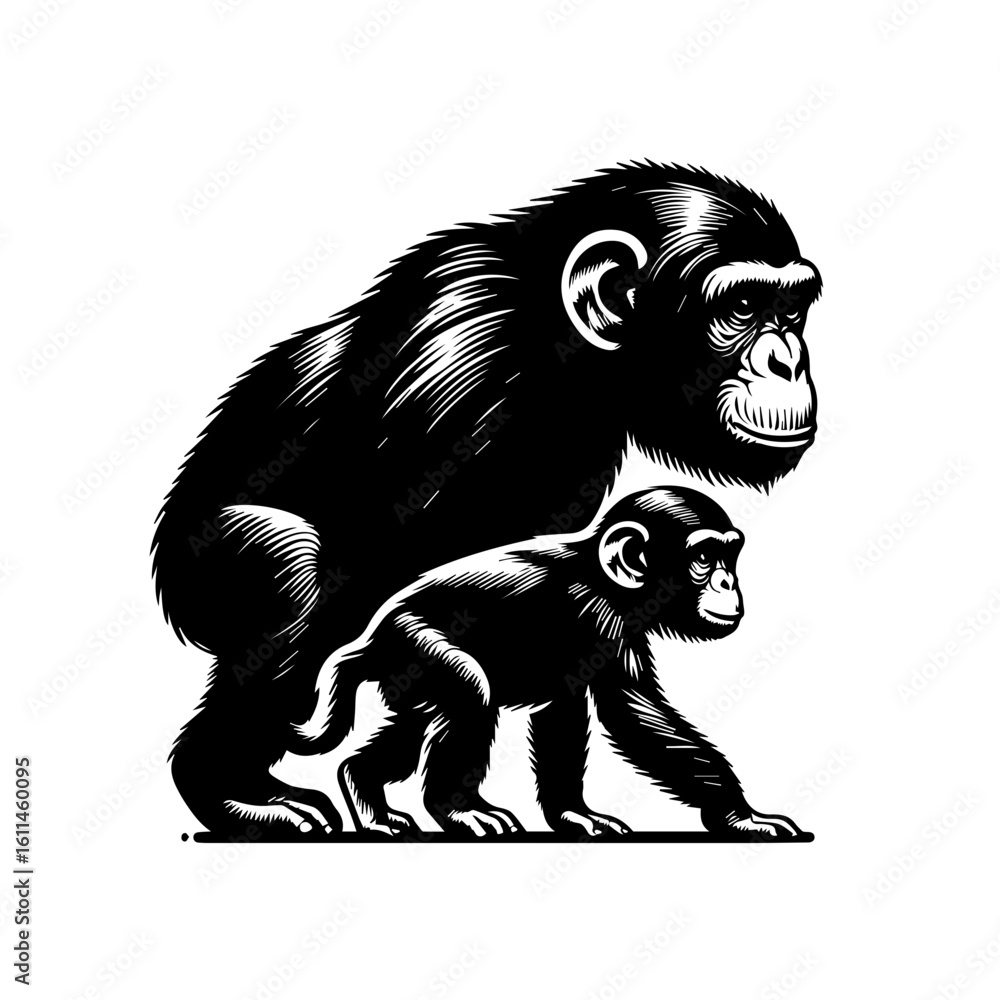 Fototapeta premium menkey logo 