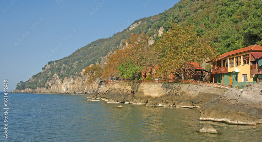 Fototapeta premium Inkumu Town, located in Bartin, Turkey, is a holiday region.