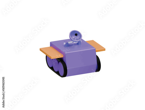 space rover icon 3d illustration render