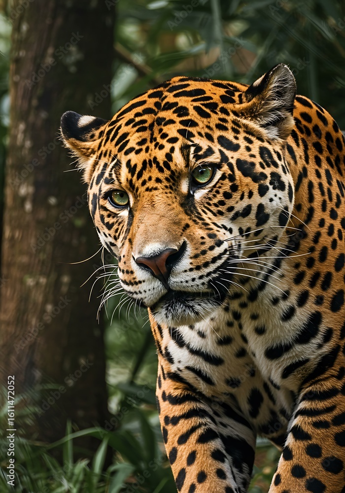 Fototapeta premium Emerald Gaze of the Jungle