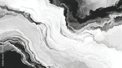 Wallpaper Mural Abstract black and white marble texture with soft flowing veins creating natural patterns Torontodigital.ca