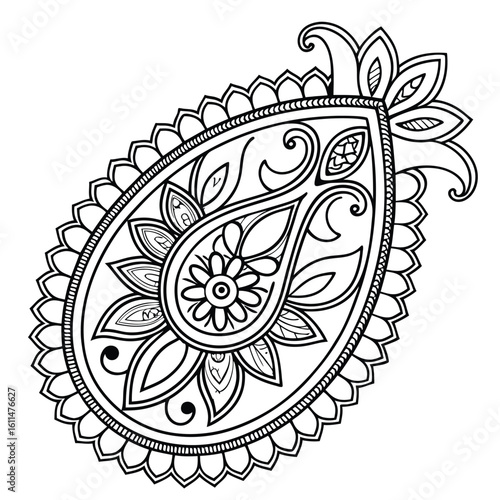 Black Medallion Design