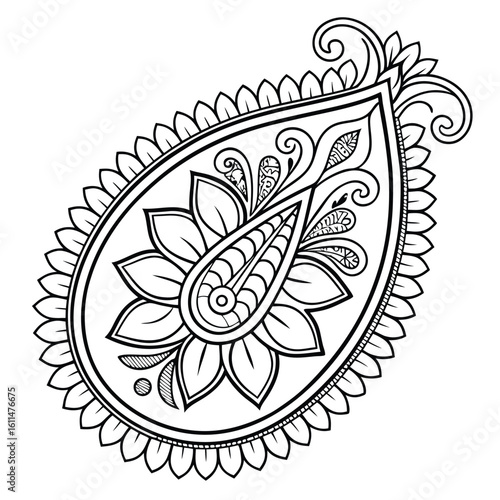 Black Medallion Design