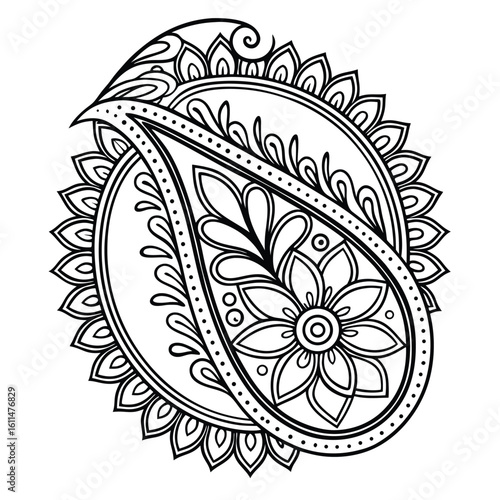 Black Medallion Design