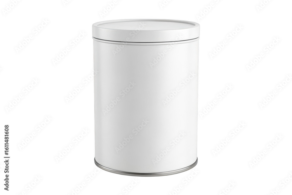 custom made wallpaper toronto digitalWhite cylindrical container with silver rim cylinder.