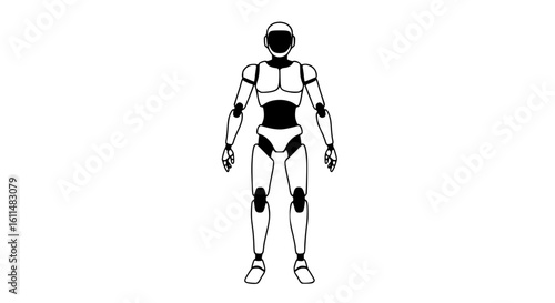 Full-body robot black