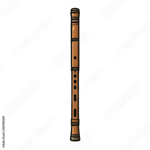 flute isolated on white