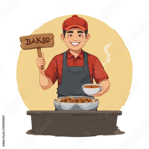butcher with meat
