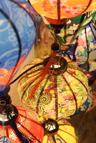 chinese lantern in the dark