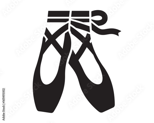 Ballet Slippers Tied With Ribbon dance shoes pointe shoes