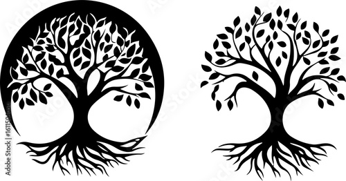 tree of life silhouette illustration