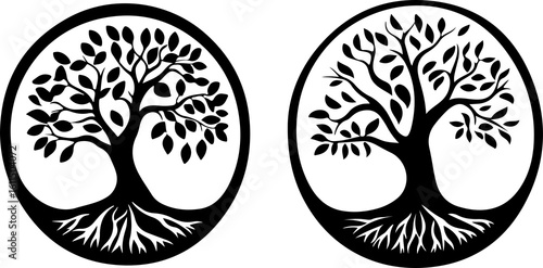 tree of life silhouette illustration