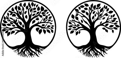 tree of life silhouette illustration