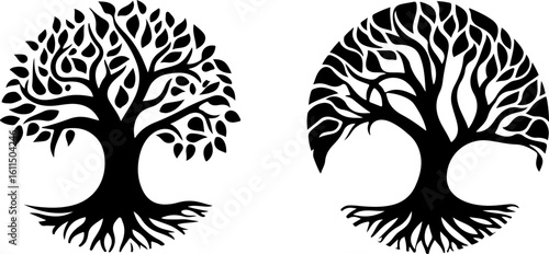 tree of life silhouette illustration