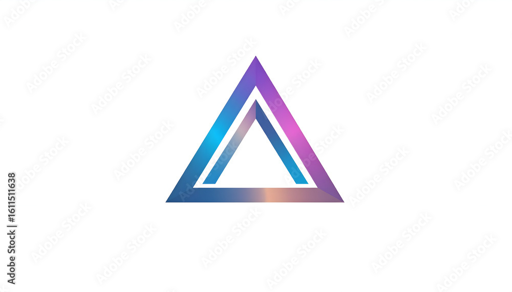Gradient Triangle Logo – Futuristic Gradient Triangle Logo – Futuristic