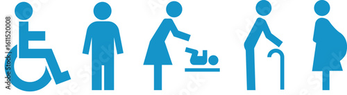 Accessibility Pictograms of Different People