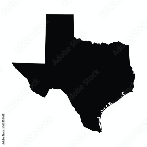 Texas State Silhouette Vector
