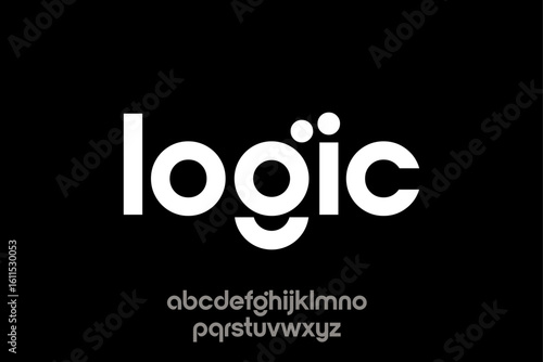 Logic Font - Minimalist Alphabet Design