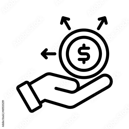 Revenue Growth line icon