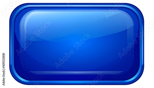 A glossy, empty, blue rectangle