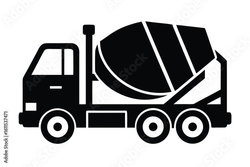 concrete mixer vector icon illustrations