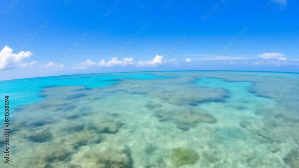 Stunning Coral Reef Ecosystems From Above and Beneath the Turquoise Ocean Surface Stunning Coral Reef Ecosystems From Above and Beneath the Turquoise Ocean Surface