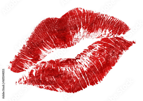 Lipstick Kiss Mark Isolated on Transparent Background PNG
