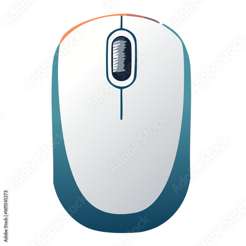 Elegant Simple Mouse Icon, Minimal Vector Design