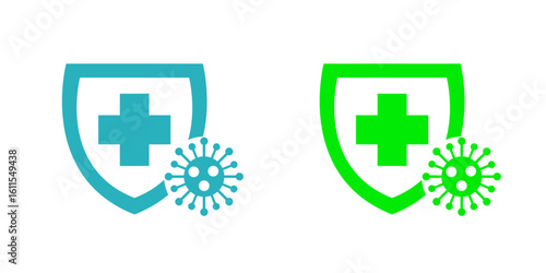 Kills 99.9% bacteria, germs and viruses . Antibacterial and antiviral defence, protection infection. Vector Illustration.