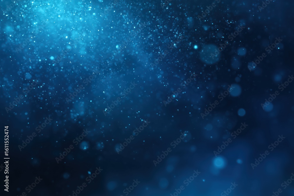 Fototapeta premium Blue Sparkling Bokeh Background for Elegant Design Projects