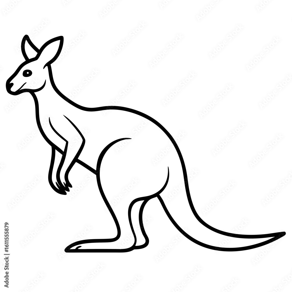 Kangaroo AI Vector Design for National Holiday Themes Kangaroo AI Vector Design for National Holiday Themes